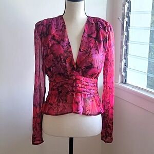 Steve Madden Blouse M, Fuschia